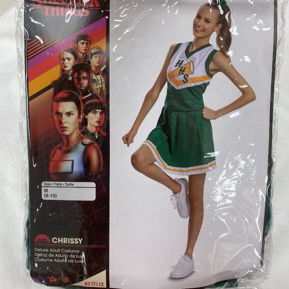 Stranger Things Chrissy Cheerleader Deluxe Adult Costume (Medium 8-10) - Picture 5 of 6